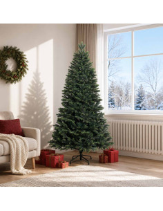 Albero di Natale Artificiale con Rami Pieghevoli 180 cm