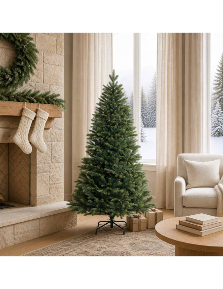 Albero di Natale Artificiale con Rami Pieghevoli 120 cm