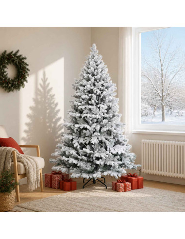 Albero di Natale Artificiale con Rami Pieghevoli 180 cm