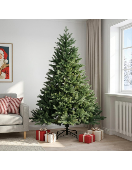 Albero di Natale Artificiale con Rami Pieghevoli 210 cm