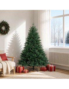 Albero di Natale Artificiale con Rami Pieghevoli 180 cm