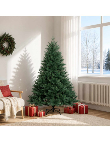 Albero di Natale Artificiale con Rami Pieghevoli 180 cm