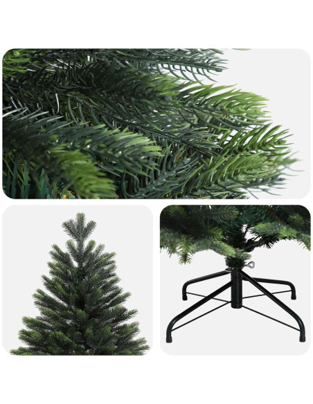 Albero di Natale Artificiale con Rami Pieghevoli 180 cm