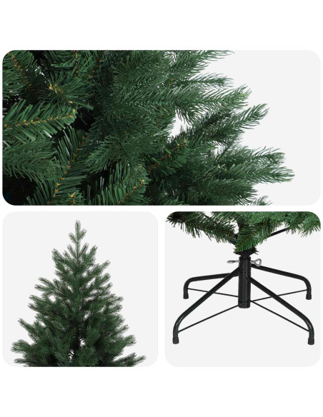 Albero di Natale Artificiale con Rami Pieghevoli 240 cm