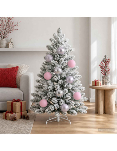 Set di palline di Natale XXL 4 pz Rosa Ø 20 cm Plastica