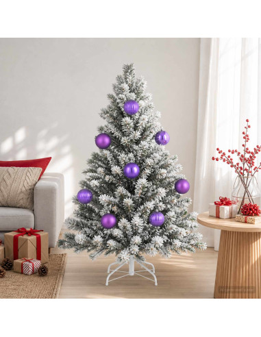 Set di palline di Natale XXL 3 pz Lillà Ø 25 cm Plastica