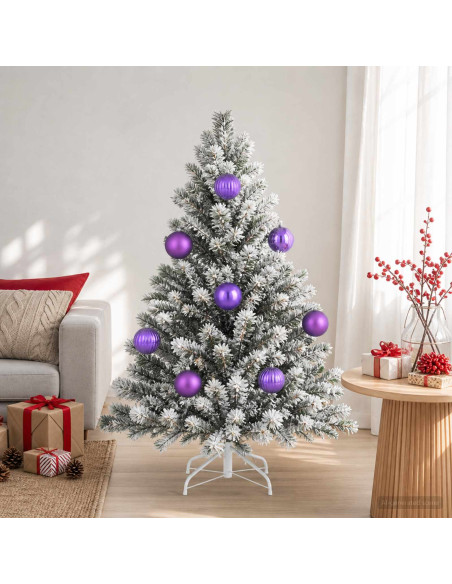 Set di palline di Natale XXL 3 pz Lillà Ø 25 cm Plastica