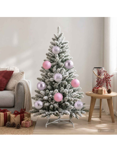 Set di palline di Natale XXL 3 pz Rosa Ø 25 cm Plastica