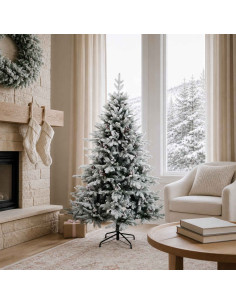 Albero di Natale Artificiale con Rami Pieghevoli 120 cm