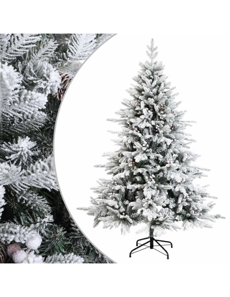 Albero di Natale Artificiale con Rami Pieghevoli 180 cm