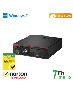 RINOVO PC FUJITSU REFURBISHED Esprimo D556-756 SFF i5-7X00 DDR4 8GB SSD 256GB W11P CLOUD20GB Grade A