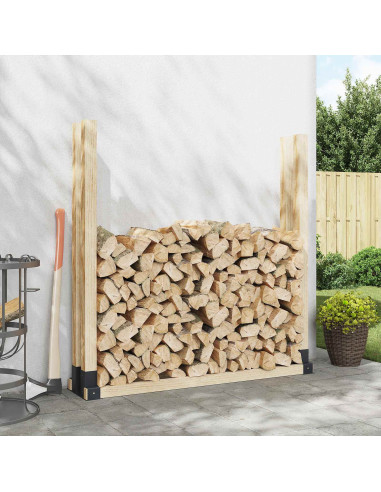 Aiuto per Impilare Legna 2 pz Antracite 34 x 10 x 15 cm Acciaio