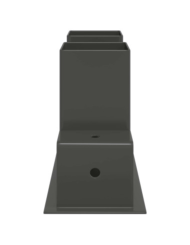 Aiuto per Impilare Legna 4 pz Antracite 34 x 10 x 15 cm Acciaio