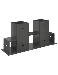 Aiuto per Impilare Legna 12 pz Antracite 34 x 10 x 15 cm 2