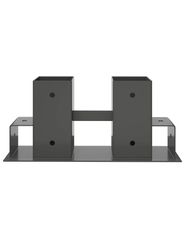 Aiuto per Impilare Legna 12 pz Antracite 34 x 10 x 15 cm