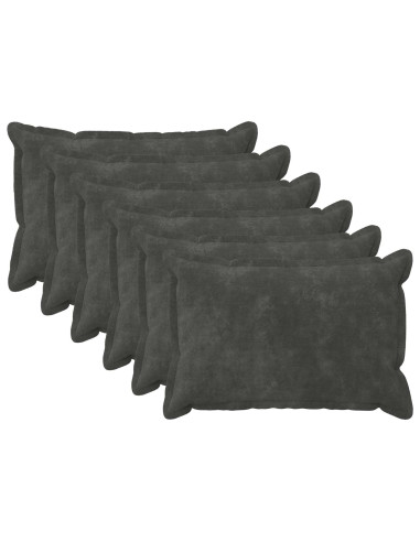 Federa 6 pcs HOUTEN Antracite 30 x 50 cm Fleece in microfibra