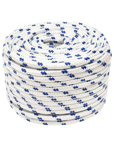 Corda multiuso 12 mm 100 m Bianco e Blu PP