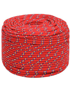 Corda multiuso 10 mm 500 m Rosso PP 645 kg Carico massimo 2