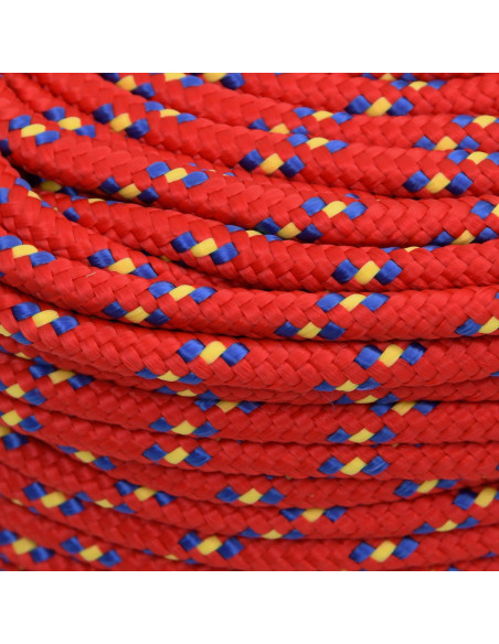Corda multiuso 10 mm 500 m Rosso PP 645 kg Carico massimo