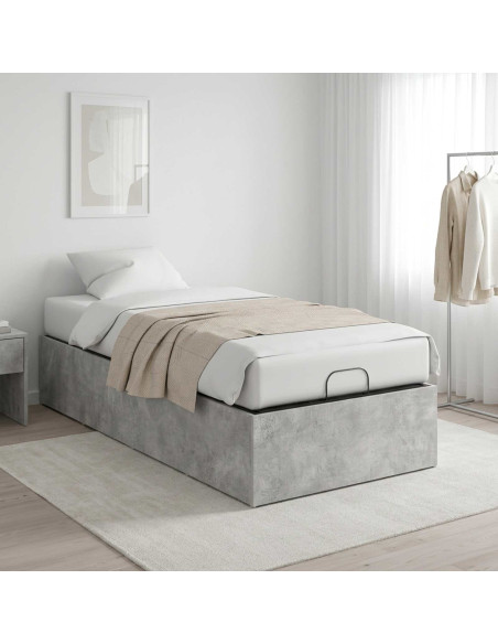 Giroletto per rete letto regolabile Grigio Cemento 100 x 190 cm