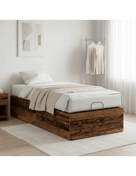 Giroletto per rete letto regolabile Legno antico 100 x 190 cm
