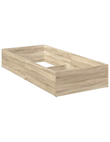 Giroletto per rete letto regolabile Rovere Sonoma 100 x 190 cm