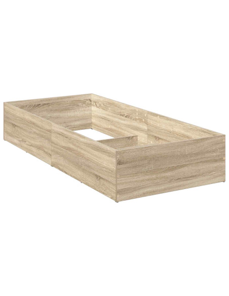 Giroletto per rete letto regolabile Rovere Sonoma 100 x 190 cm