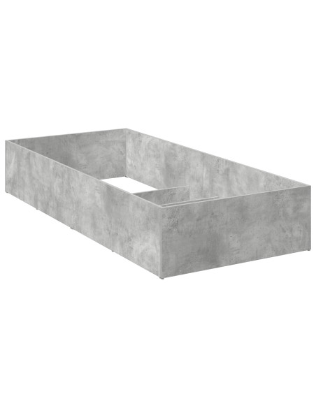 Giroletto per rete letto regolabile Grigio Cemento 100 x 190 cm