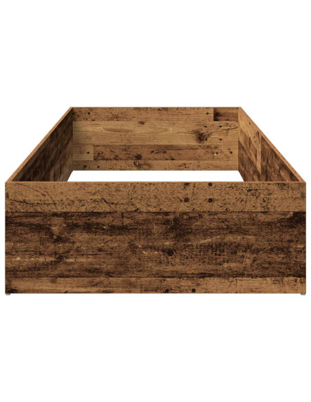 Giroletto per rete letto regolabile Legno antico 100 x 190 cm