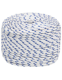 Corda multiuso 6 mm 50 m Bianco e Blu PP 240 kg Carico massimo 2