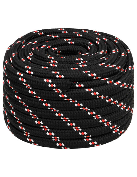 Corda multiuso 20 mm 50 m Nero e Rosso PP