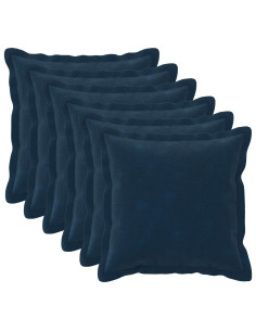 Federa 6 pcs HOUTEN Blu 30 x 30 cm Fleece in microfibra