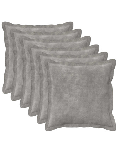 Federa 6 pcs HOUTEN Grigio Chiaro 30 x 30 cm