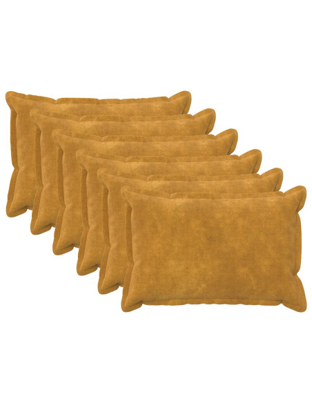 Federa 6 pcs HOUTEN Giallo 30 x 50 cm Fleece in microfibra