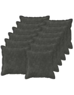 Federa 12 pcs HOUTEN Antracite 40 x 40 cm Fleece in microfibra