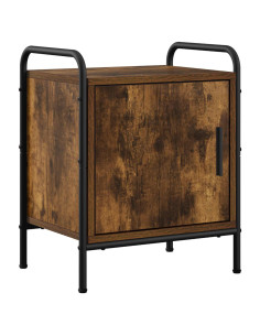 Armadio da Notte Rovere Fumo 40 x 30 x 50 cm 2