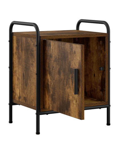 Armadio da Notte Rovere Fumo 40 x 30 x 50 cm
