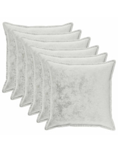 Federa 6 pcs HOUTEN Grigio Chiaro 70 x 70 cm Flanella