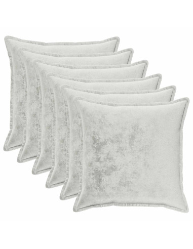 Federa 6 pcs HOUTEN Grigio Chiaro 70 x 70 cm Flanella