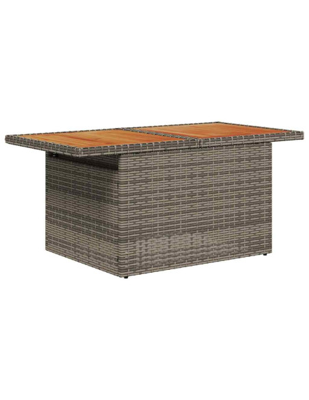 Set Divano da Giardino 7 pz grigio e blu navy