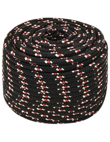 Corda multiuso 12 mm 25 m Nero e Rosso PP 930 kg Carico massimo