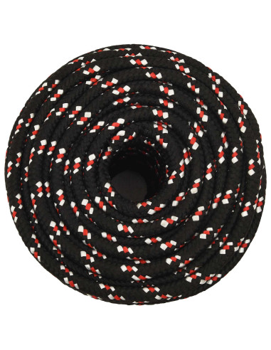 Corda multiuso 12 mm 25 m Nero e Rosso PP 930 kg Carico massimo