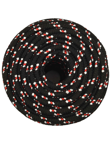 Corda multiuso 12 mm 25 m Nero e Rosso PP 930 kg Carico massimo