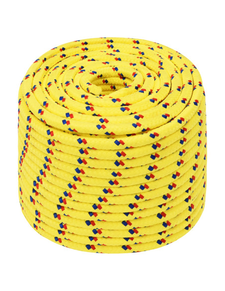 Corda multiuso 14 mm 250 m Giallo PP 1275 kg Carico massimo