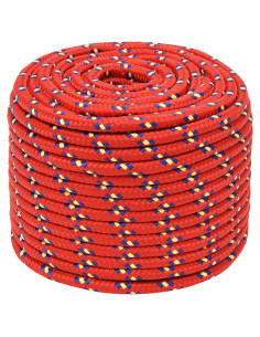 Corda multiuso 14 mm 25 m Rosso PP 1275 kg Carico massimo 2