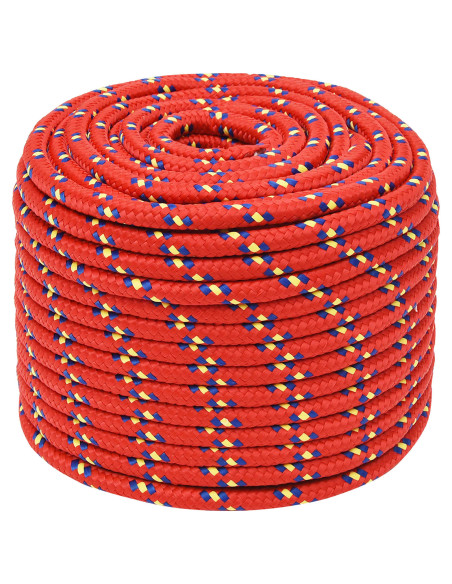 Corda multiuso 14 mm 25 m Rosso PP 1275 kg Carico massimo