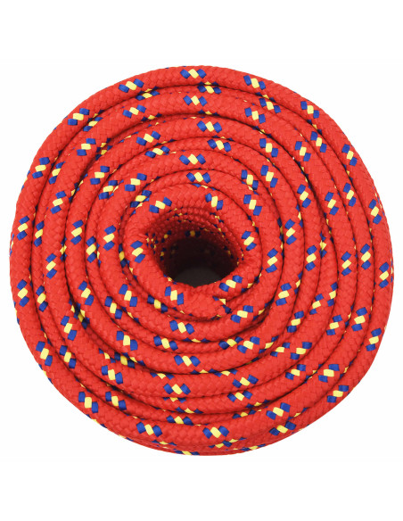 Corda multiuso 14 mm 25 m Rosso PP 1275 kg Carico massimo