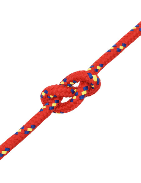 Corda multiuso 14 mm 25 m Rosso PP 1275 kg Carico massimo