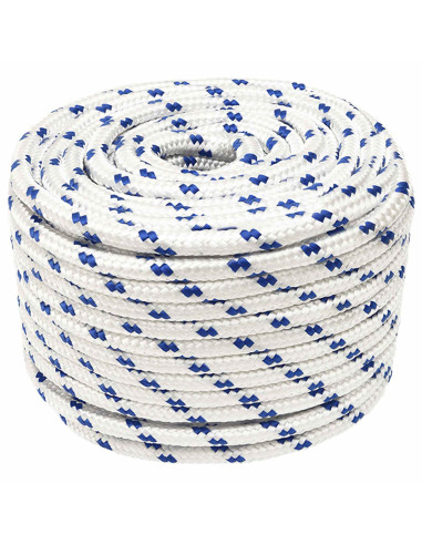 Corda multiuso 14 mm 25 m Bianco e Blu PP