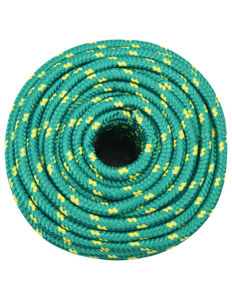 Corda multiuso 14 mm 100 m Verde PP 1275 kg Carico massimo